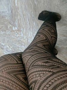Sheer Patterned Tights With Free Shipping