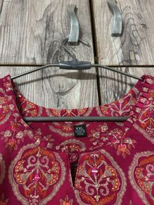 Elegant Pink Printed Kurta