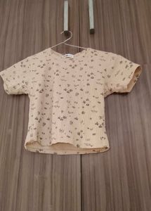 Cute Printed crop Tee