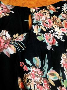Chic Floral Fit And Flare Dress with Belt