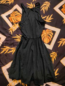 Chic Black Sleeveless Fit &amp; Flare Dress