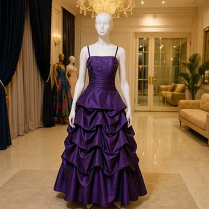 Purple Tiered Formal Gown