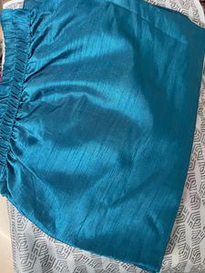 Blue Silk Pant