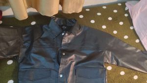 Oyela Black Leather Jacket