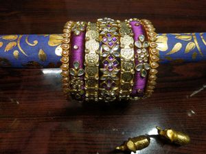 Handcrafted Silk Thread Bangles Set