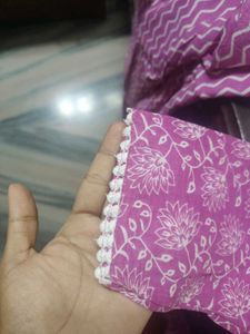 Pink Printed Kurta Set with Dupatta