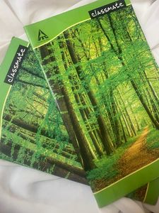 Long Plain Pages Two Notebook