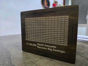 Wooden Money Saving Box