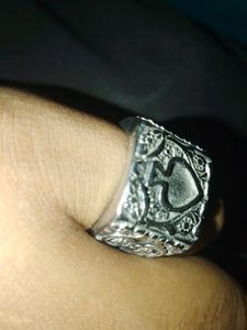 Royal Designed Ring With Silver And Steel