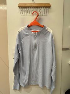 Light Blue Striped Top