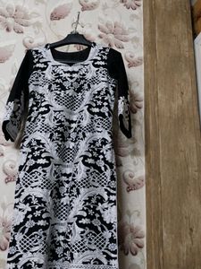 Designer Full  Thread Work Kurta With Duppatta