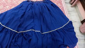 Upper Layer Flairs Of Skirt Is 6 Meter Bottom 8m