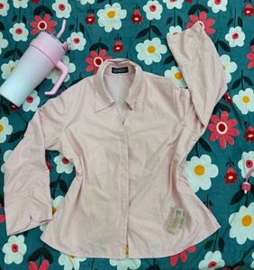 pastel pink shirt top