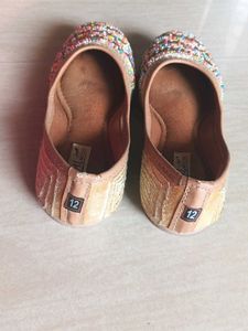 BEADS WORK Punjabi Juti For 6 Year Girl
