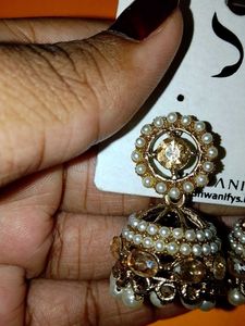 Pearl Jhumka Earrings