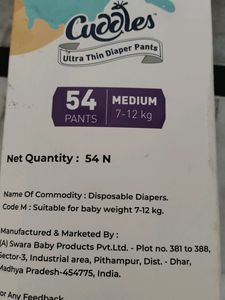 BABY DIAPER PANTS - Medium
