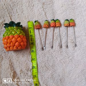 Artificial Fruit Shaped Mini Forks