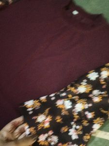 Floral Sleeve Mini Dress