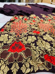 Elegant Embroidered Frock Set