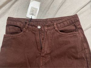 Brown Straight Fit Jeans