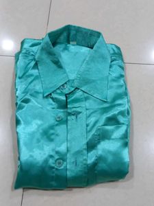 Teal Button-Down Shirt