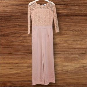 Elegant Lace-Top Jumpsuit