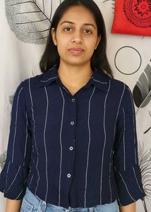 Striped Navy Blue Shirt