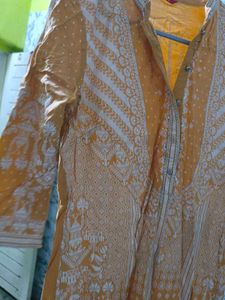 Stylish Yellow &amp; White Kurta