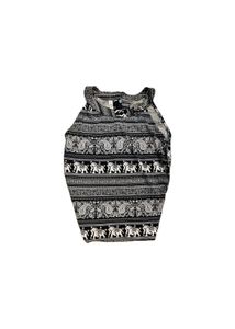tribal print halter neck