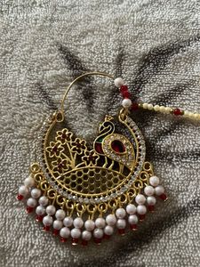 Elegant Peacock Nath