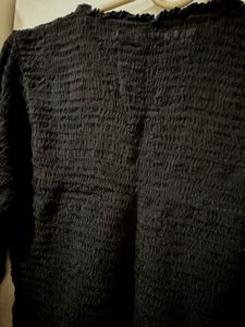 Black long sleeve top
