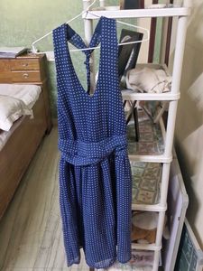 Atmosphere Blue Polka Dot Dress UK 8