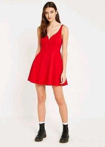 Red Fit &amp; Flare Dress