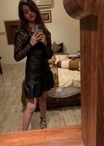 H&amp;M Black Leather Skirt