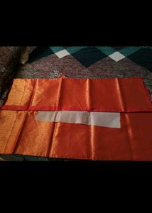 New Banarasi Silk Red Saree