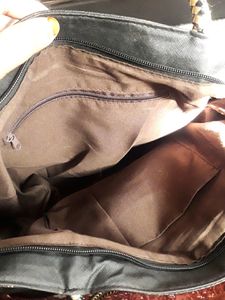 Black And Brown Snake print Handbag