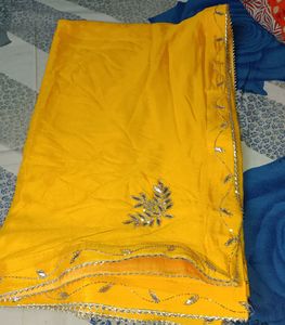 Beautiful Lehenga Choli Dupatta For Haldi Function