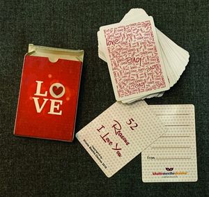 52 Reasons I Love You Deck cards