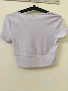 Lavender Crop Top