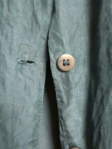 Classic Navy Button-Up Top