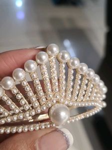 Pearl Embellished Hair Tiara