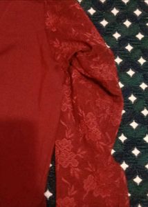 stretchable maroon blouse♥️