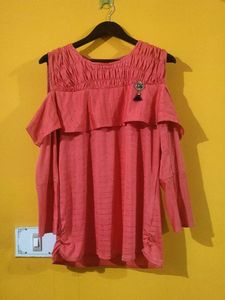2 Top With 1 Sheer Shirt In One Combo