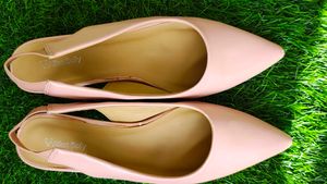 Elegant Pink Block Heels Allen Solly shoe