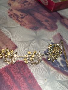 Gold Hair Chain Accessory