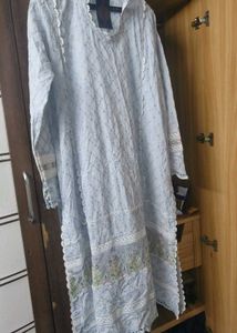 chikankari Plus size kurti