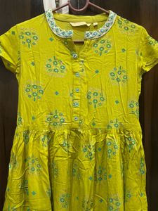 Green Printed Kurthi