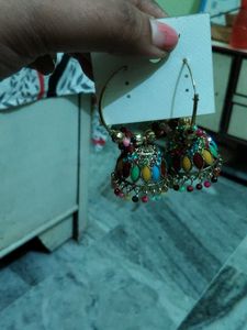 Colorful Jhumka Earrings