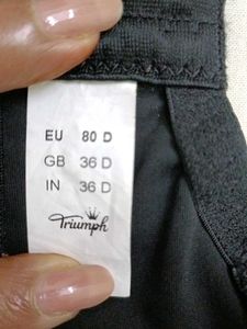 Triumph Wired Black Bra(Non-padded)