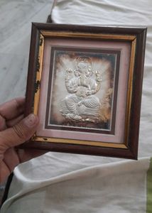 Silver Ganesh Ji Photo Frame